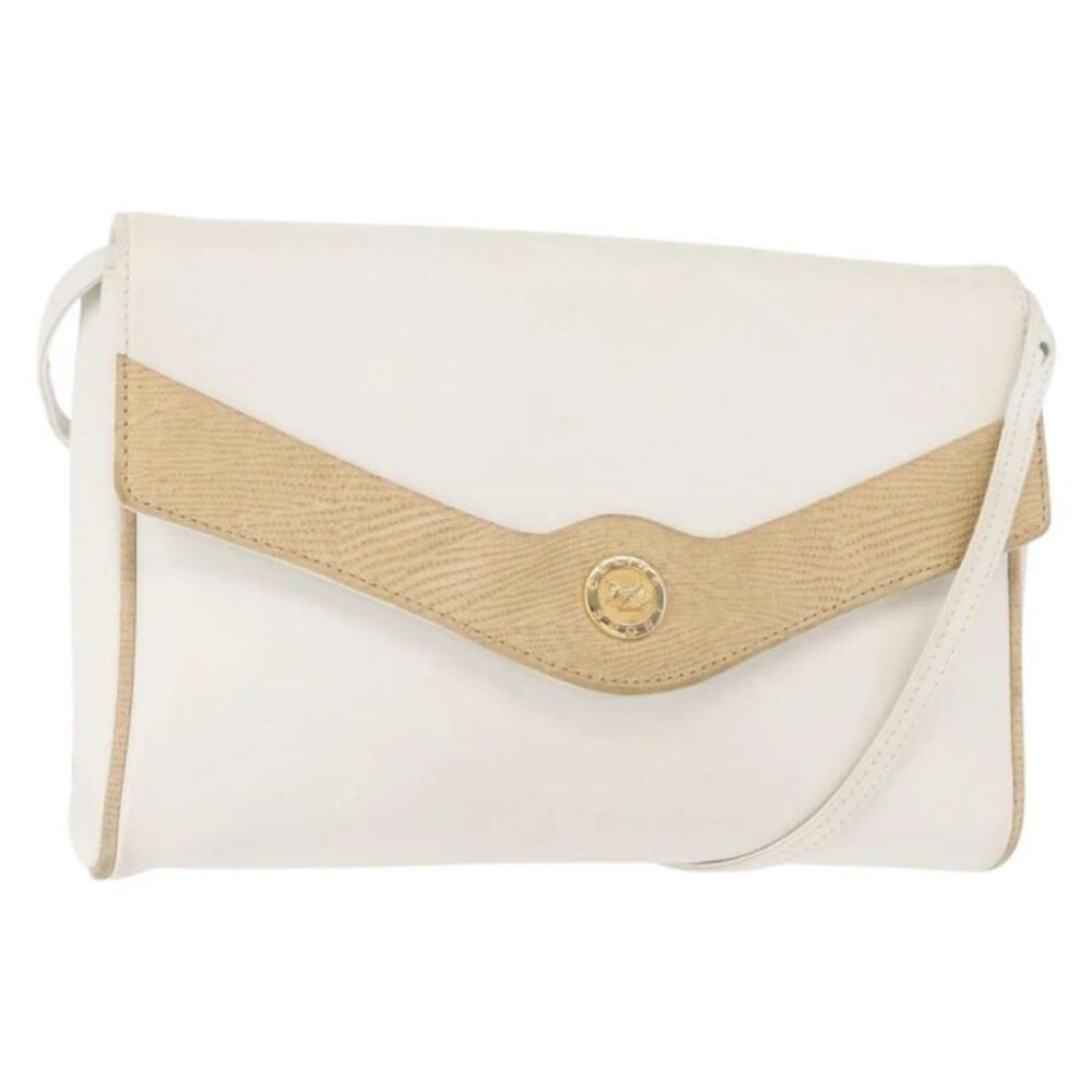 Celine Shoulder Leather White Leather Shoulder Bag Bag